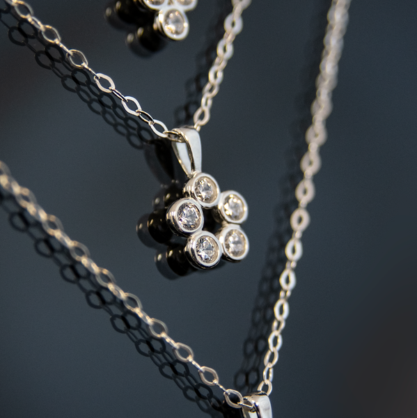 harper five cz necklace • happy 50th birthday