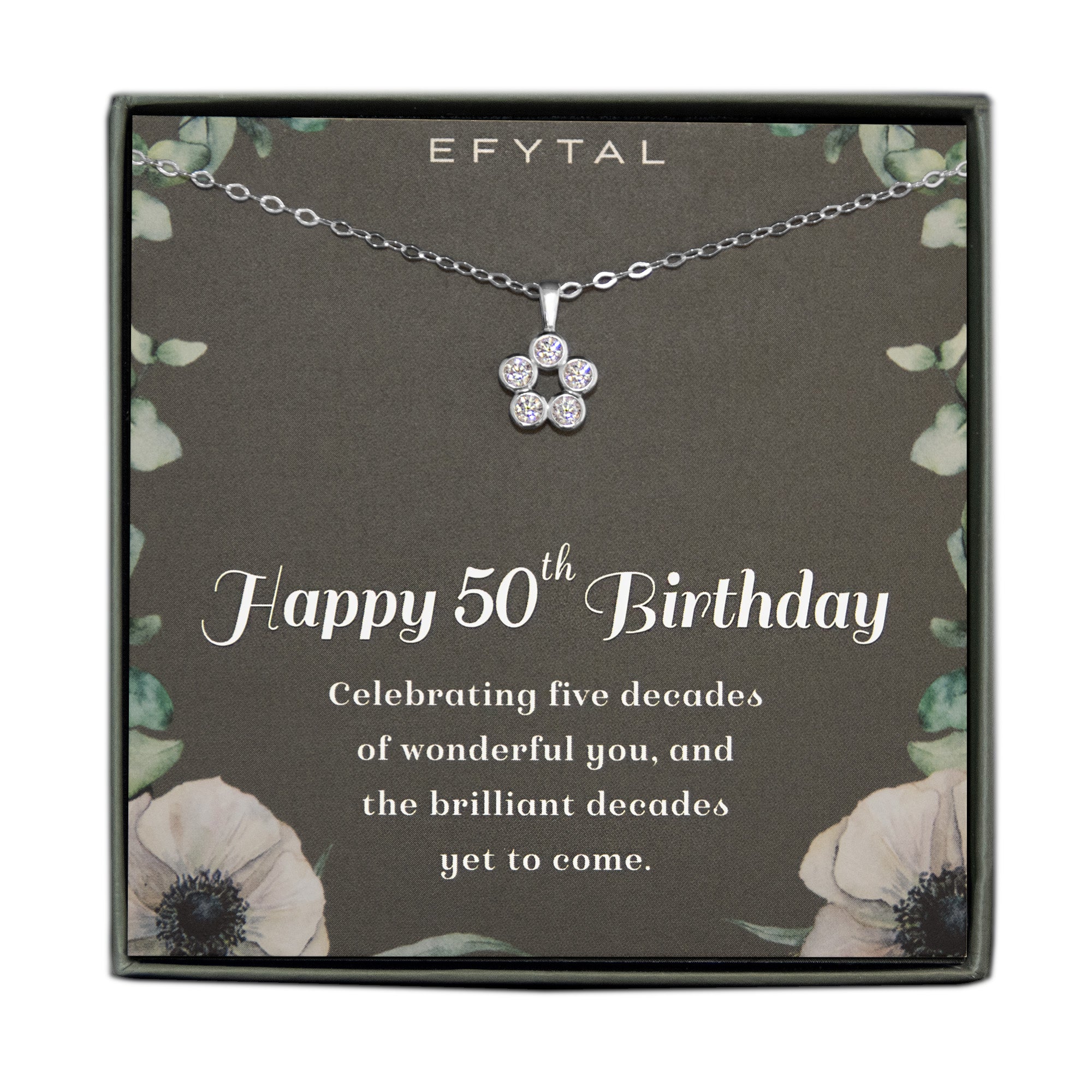 50th Birthday Gift For Her Five Incredible Decades Sterling