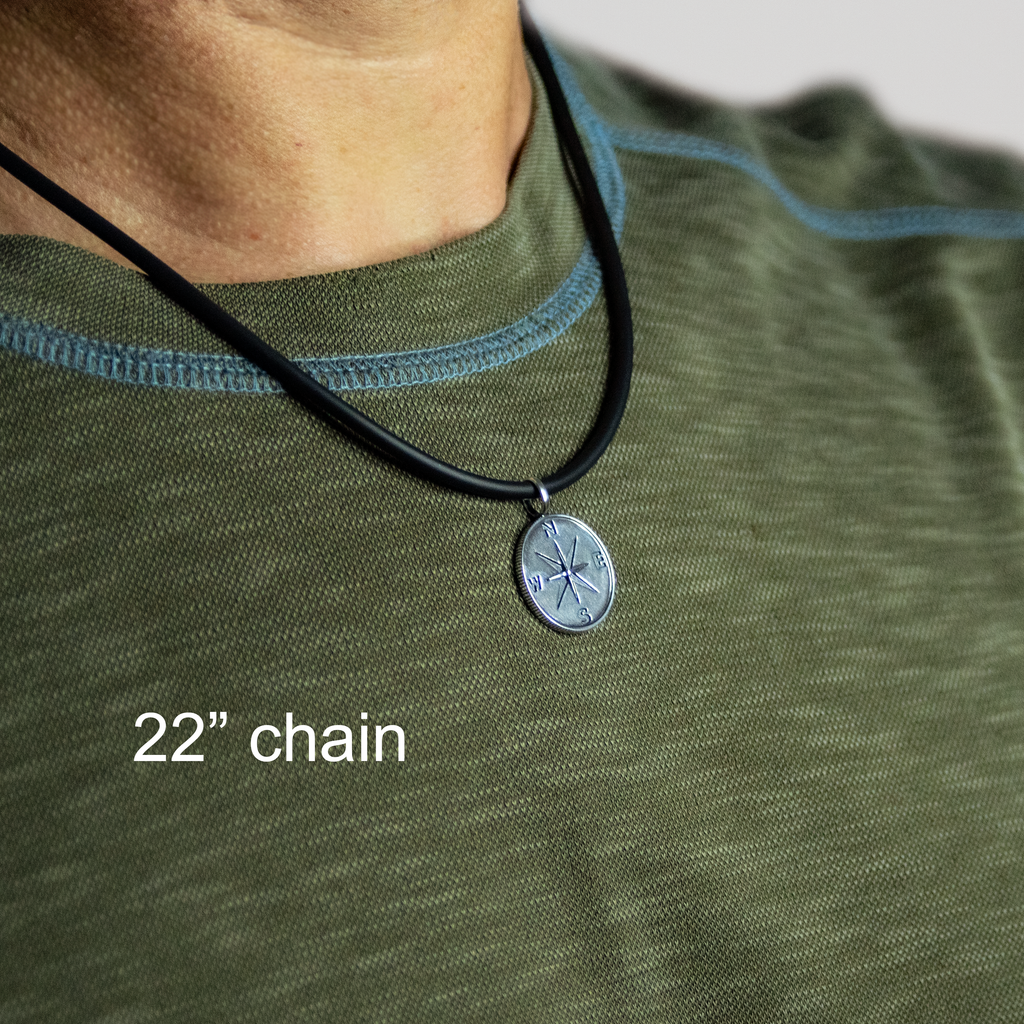 Men's Compass Necklace Men's Necklace Steel Necklace Pendant Necklace  Masculine Necklace Waterproof Necklace by Modern Out - Etsy