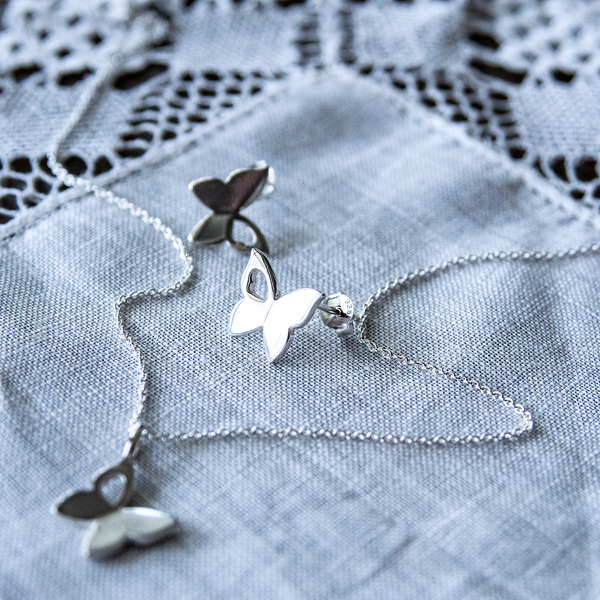 EFYTAL Butterfly Necklace • Memorial Gift, Loss of Father