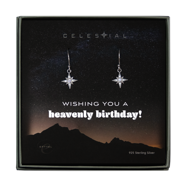 EFYTAL 925 Sterling Silver Earrings • Girls Meaningful Birthday