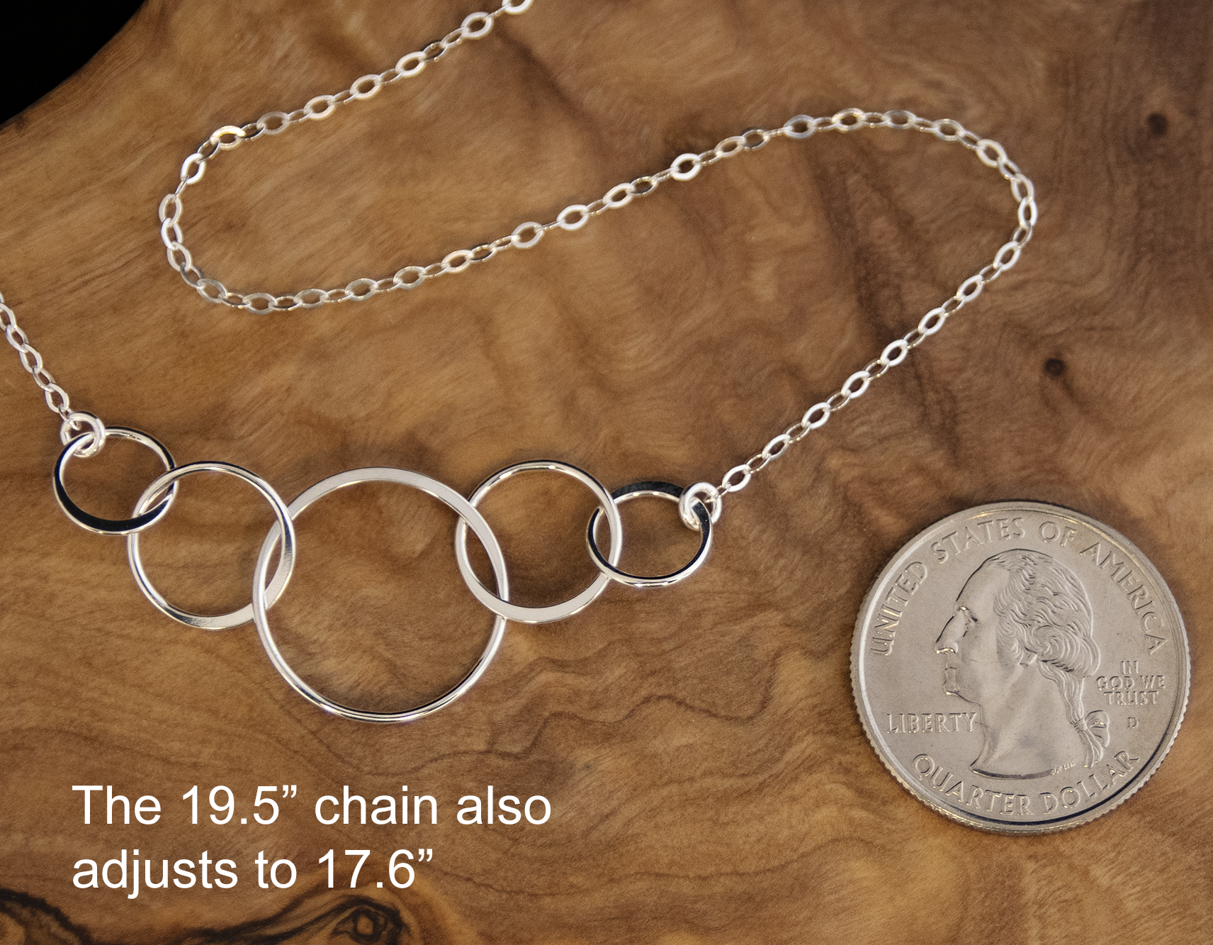 Cleverdelights 24 Premium Necklaces 5 Pack antique bronze & 5