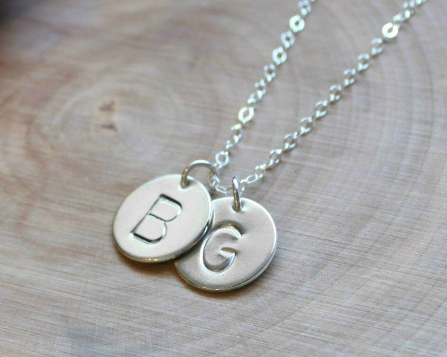 Initial Pendant Necklace - SILVER